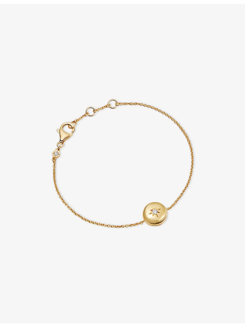 Astley Clarke locket bracelet 18ct gold-plated sterling silver, imported from the UK