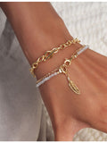 Astley Clarke T-bar bracelet 18ct yellow-gold plated sterling silver, UK version