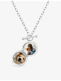 Astley Clarke sterling silver sapphire locket necklace (British brand)