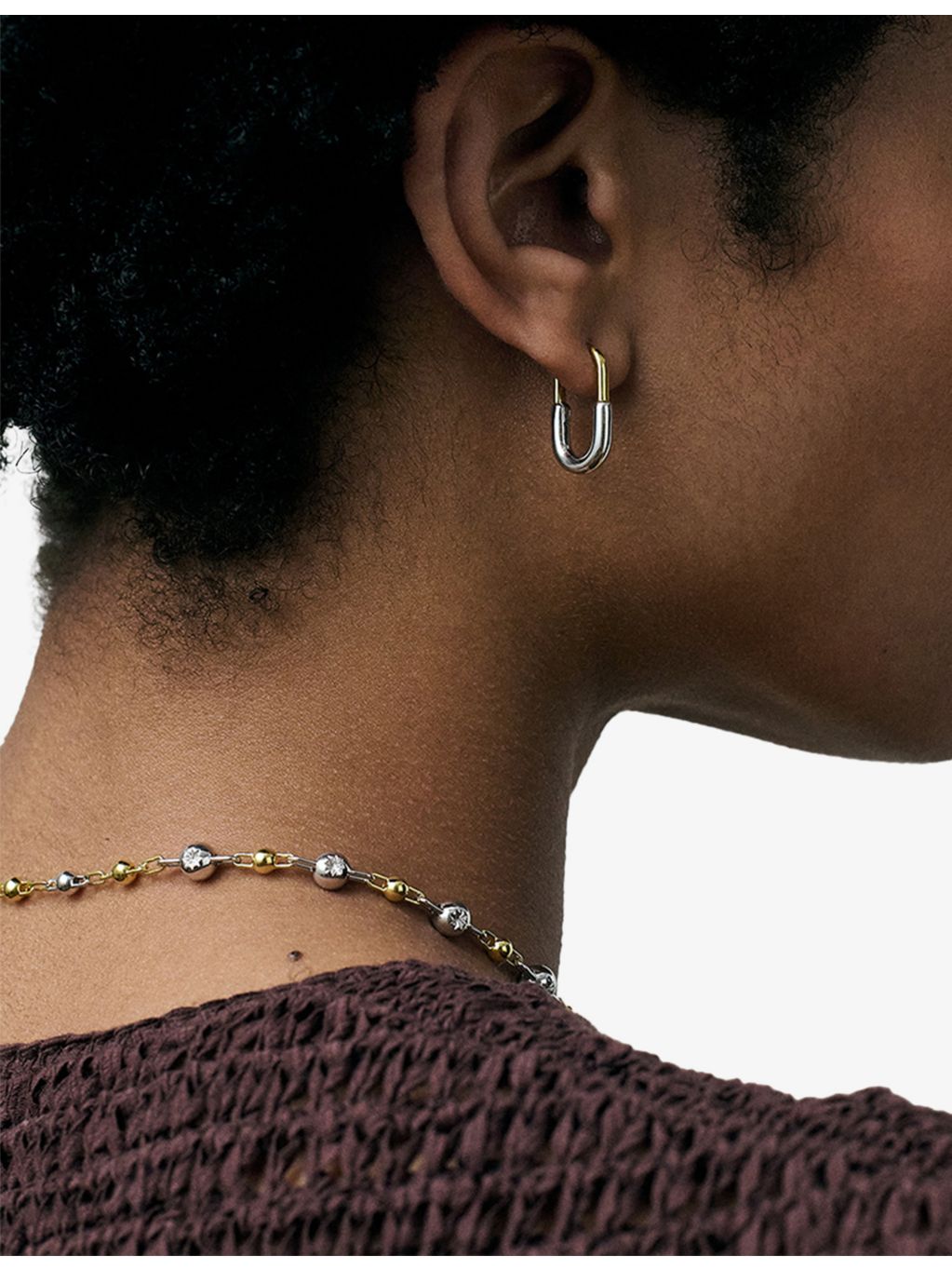 Astley Clarke Aurora U-shape hoop earrings 18ct gold plated - British product