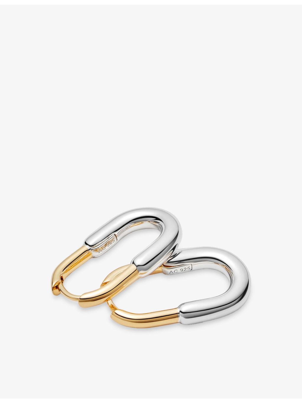 Astley Clarke Aurora U-shape hoop earrings 18ct gold plated - British product