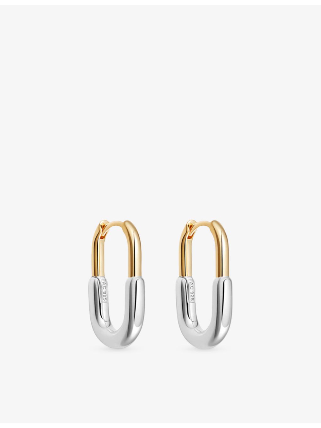 Astley Clarke Aurora U-shape hoop earrings 18ct gold plated - British product