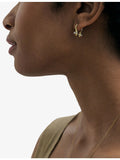 Astley Clarke mixed metal hoop earrings 13.6-15.6mm, UK version