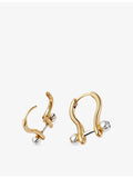 Astley Clarke mixed metal hoop earrings 13.6-15.6mm, UK version