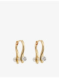 Astley Clarke mixed metal hoop earrings 13.6-15.6mm, UK version