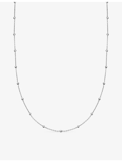 selfridges Astley Clarke Aurora Station Beaded Sterling Silver Chain Necklace 15-17- Buy online at McGrocer