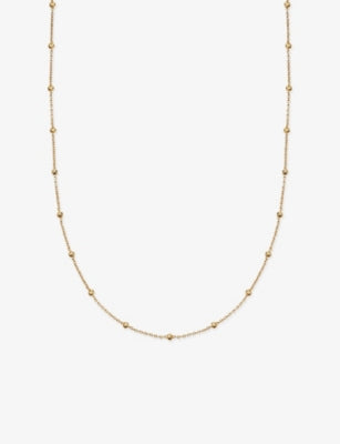 Astley Clarke Aurora station necklace 18ct gold plated sterling silver (British brand)