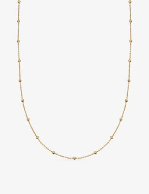 Astley Clarke Aurora 18ct Yellow Gold Plated Sterling Silver Station Necklace 15-17 Inches