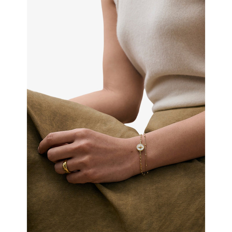Astley Clarke Aurora gold-plated bracelet 18.5cm - British product