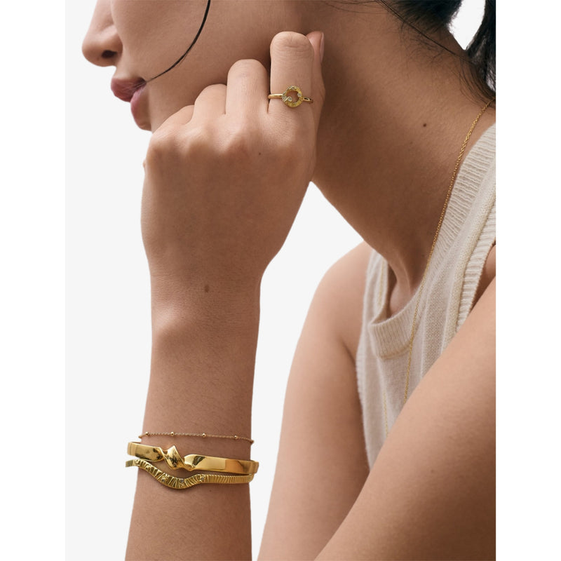 Astley Clarke Aurora gold-plated bracelet 18.5cm - British product