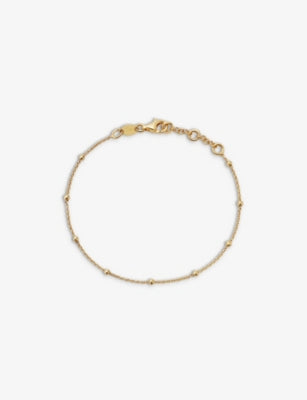 Astley Clarke Aurora 18ct Yellow Gold Plated Sterling Silver Station Bracelet