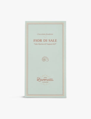 Lavoratti 1938 dark chocolate with Trapani PGI sea salt 80g (British brand)