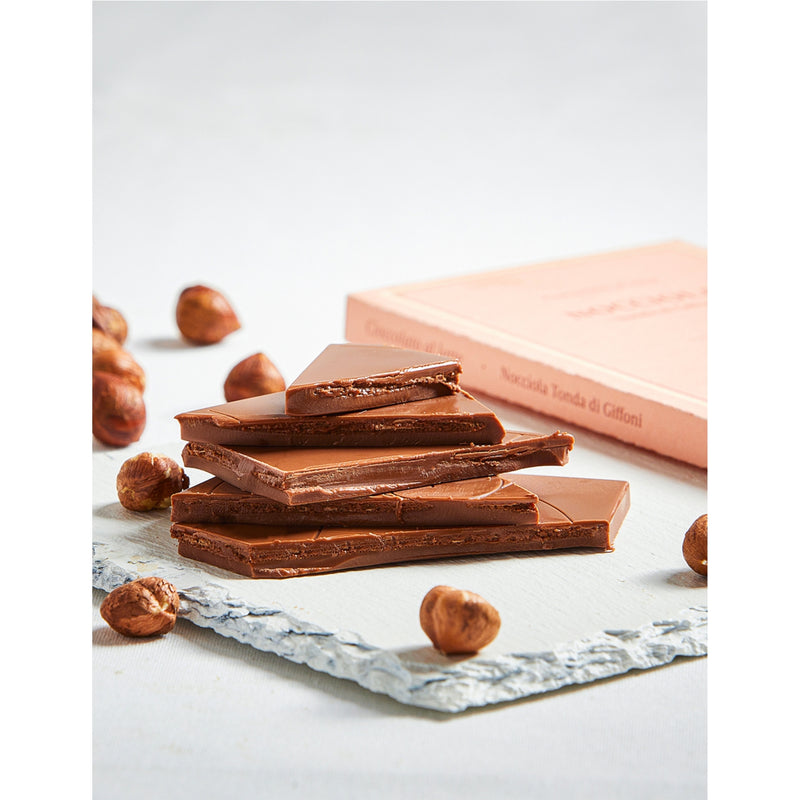 Lavoratti milk chocolate and hazelnut bar 80g, UK version