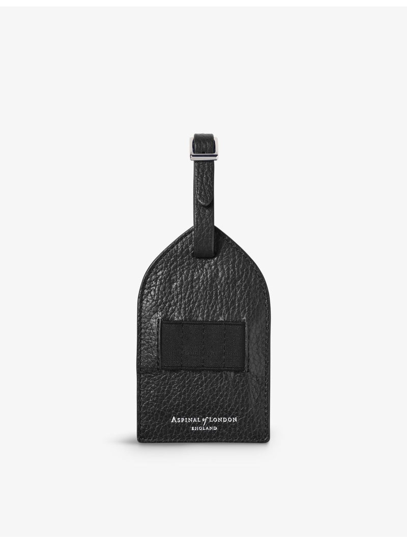 Aspinal of London logo-embossed leather golf tee holder, imported from the UK