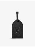 Aspinal of London logo-embossed leather golf tee holder, imported from the UK