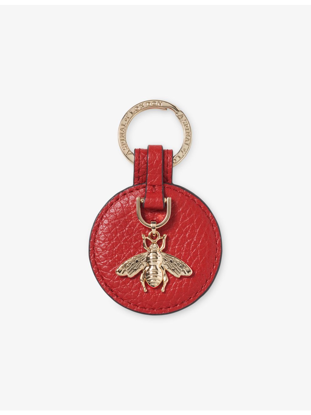 Aspinal of London bee leather keyring 6cm - British product