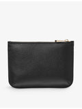 Aspinal of London Ella medium logo-print leather pouch 20cm (British brand)