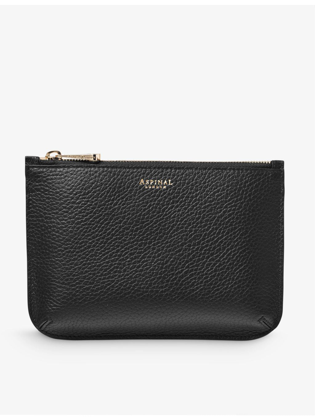 Aspinal of London Ella medium logo-print leather pouch 20cm (British brand)