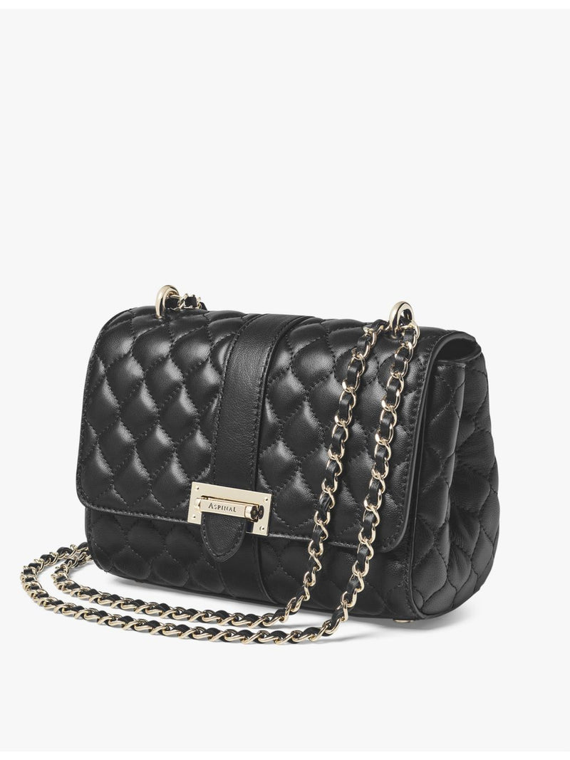 Aspinal of London Lottie quilted leather shoulder bag (British brand)