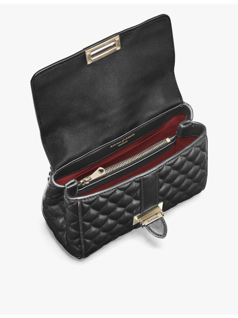 Aspinal of London Lottie quilted leather shoulder bag (British brand)