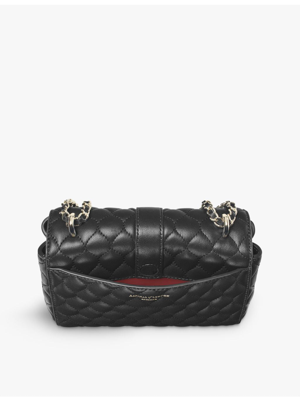 Aspinal of London Lottie quilted leather shoulder bag (British brand)