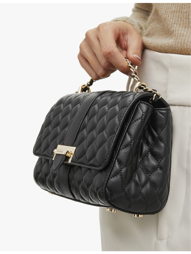 Aspinal of London Lottie quilted leather shoulder bag (British brand)