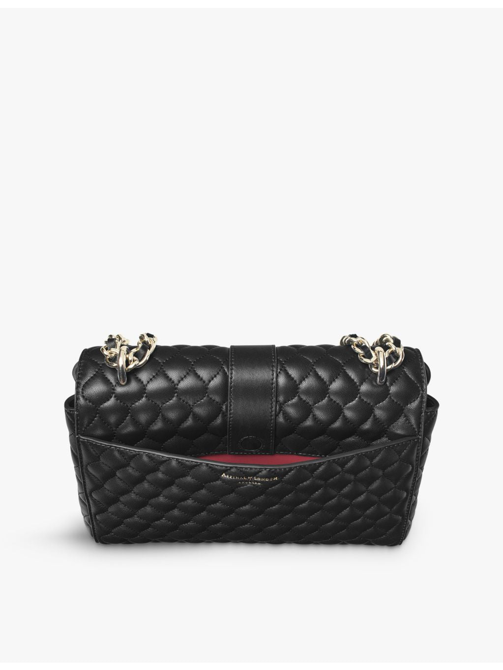 Aspinal of London Lottie quilted leather shoulder bag (British brand)