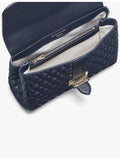 Aspinal of London quilted leather shoulder bag gold-tone hardware (British brand)