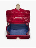 Aspinal of London Mayfair Mini croc-embossed leather shoulder bag (British brand)