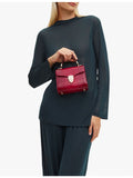 Aspinal of London Mayfair Mini croc-embossed leather shoulder bag (British brand)