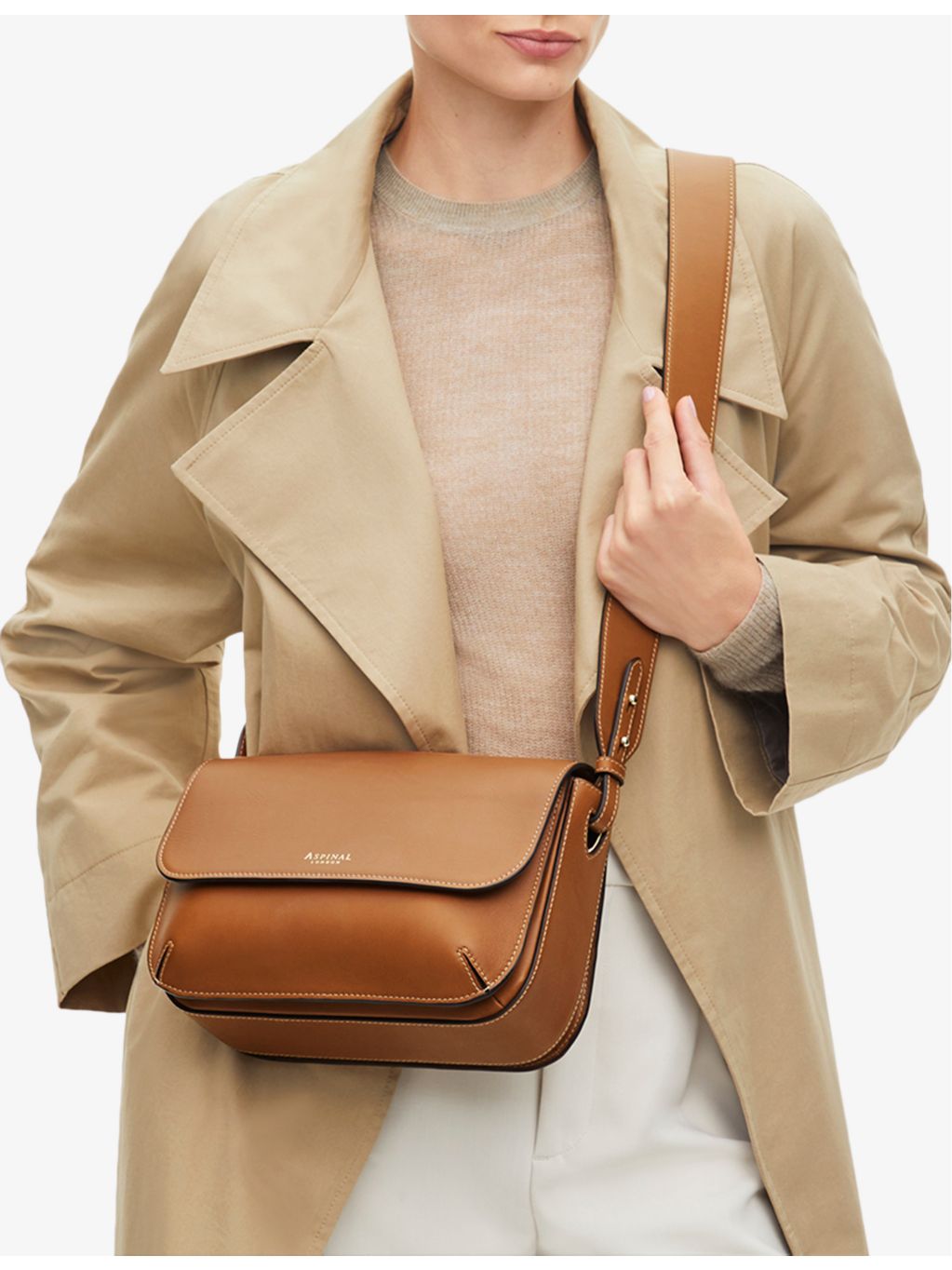 Aspinal of London Ella Grande leather cross-body bag (British brand)