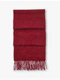 Aspinal of London cashmere scarf with tasselled edges (British brand)