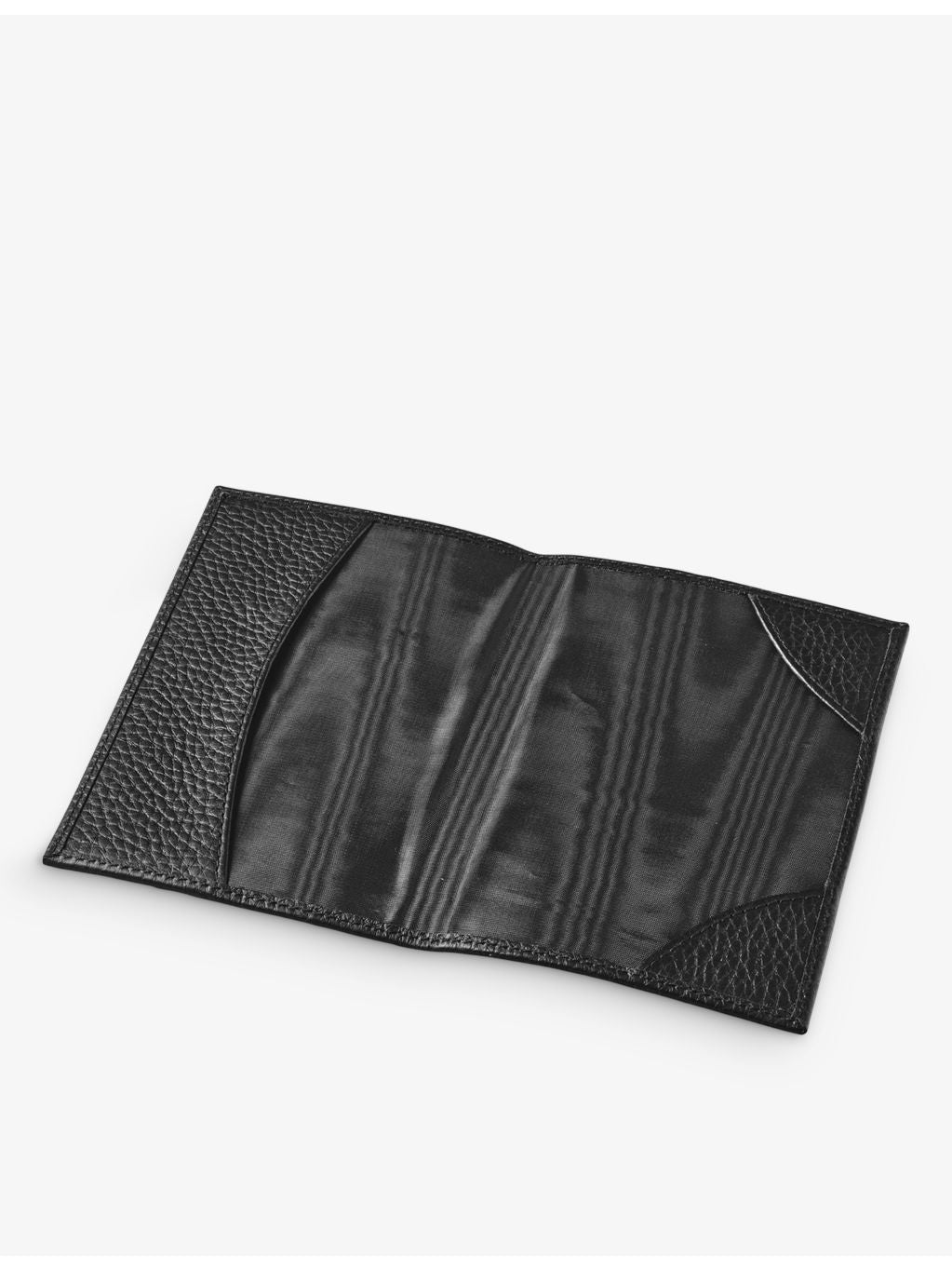 Aspinal of London leather passport cover with embossed logo, UK version