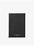 Aspinal of London leather passport cover with embossed logo, UK version