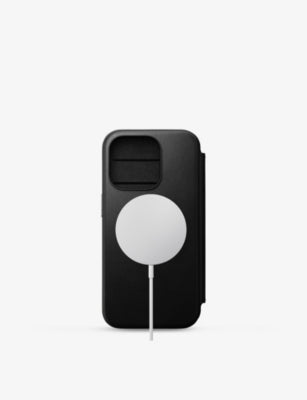 Nom Lea Folio iPhone 15 Pro phone case, imported from the UK
