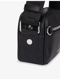 The Kooples leather cross-body bag with branded strap (British brand)