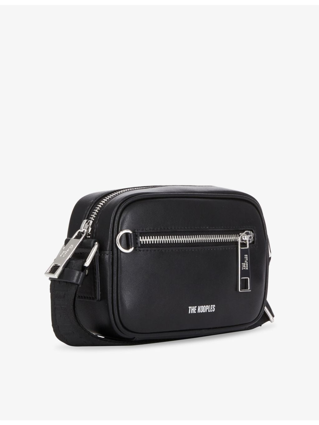 The Kooples leather cross-body bag with branded strap (British brand)