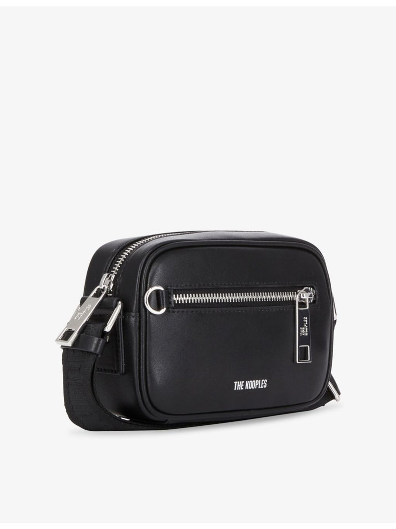 The Kooples leather cross-body bag with branded strap (British brand)