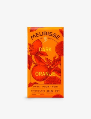 Organic orange dark chocolate tablet 73% cocoa 100g (British brand)