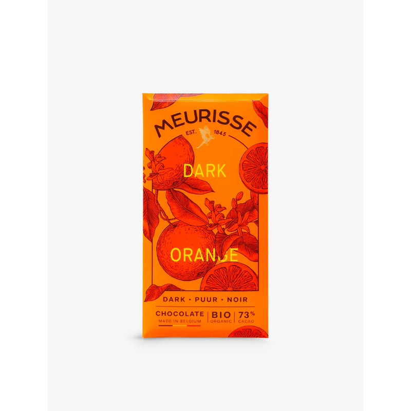 Organic orange dark chocolate tablet 73% cocoa 100g (British brand)