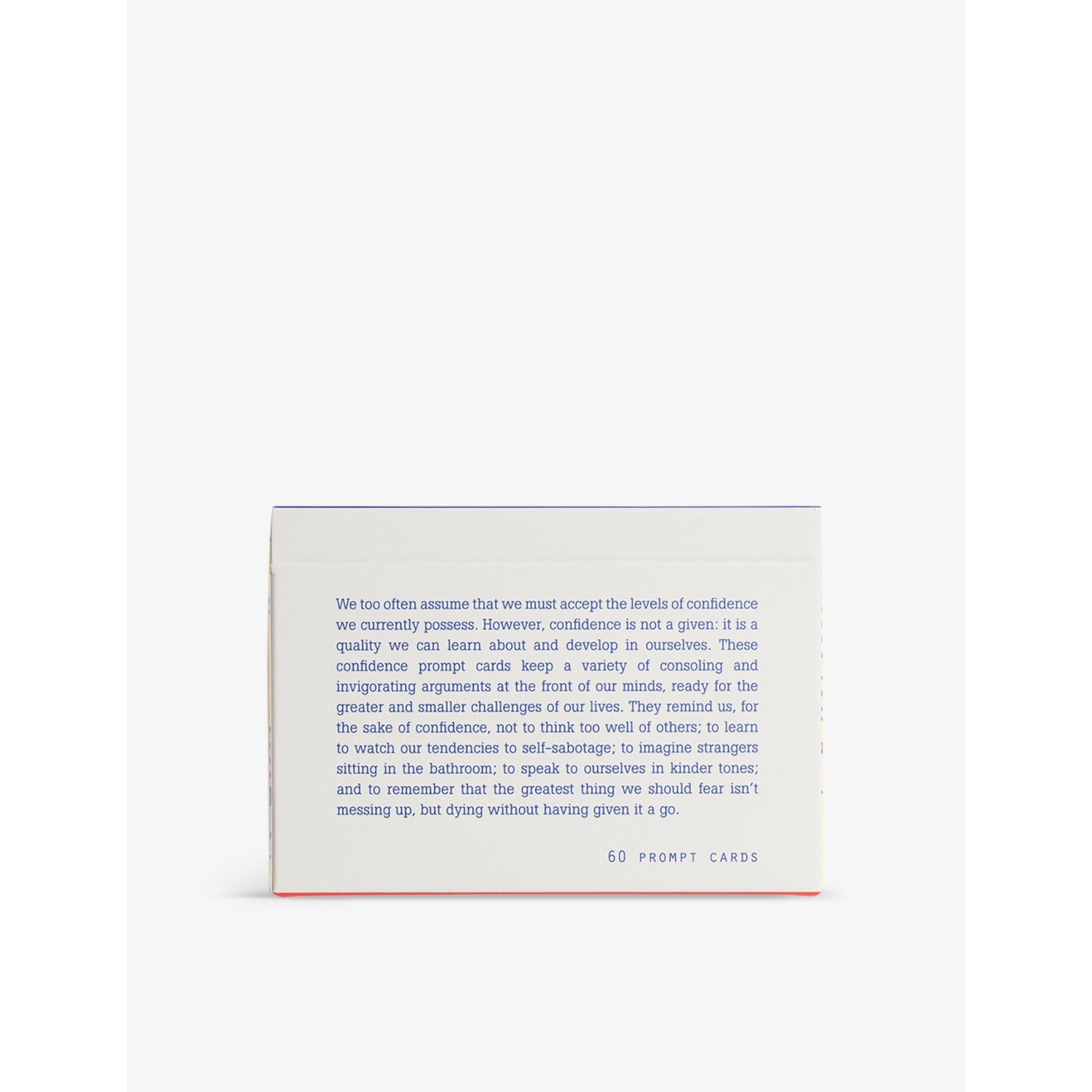 The School of Life confidence prompt cards set of 60 (British brand)