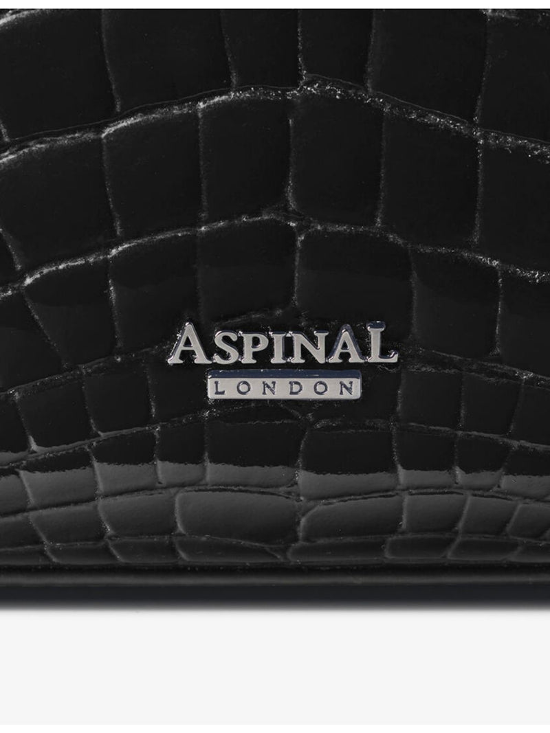 Aspinal of London Mayfair 2 midi croc-effect leather top-handle bag (British brand)