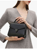 Aspinal of London Mayfair 2 midi croc-effect leather top-handle bag (British brand)