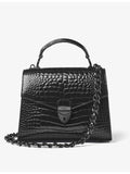 Aspinal of London Mayfair 2 midi croc-effect leather top-handle bag (British brand)