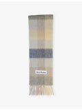 Acne Studios Vally checked wool-blend scarf, 250 x 28cm, UK version