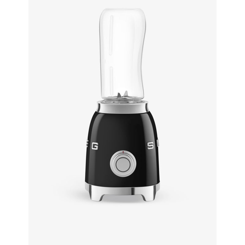 Smeg personal stainless-steel blender with two 600ml bottles, imported from the UK