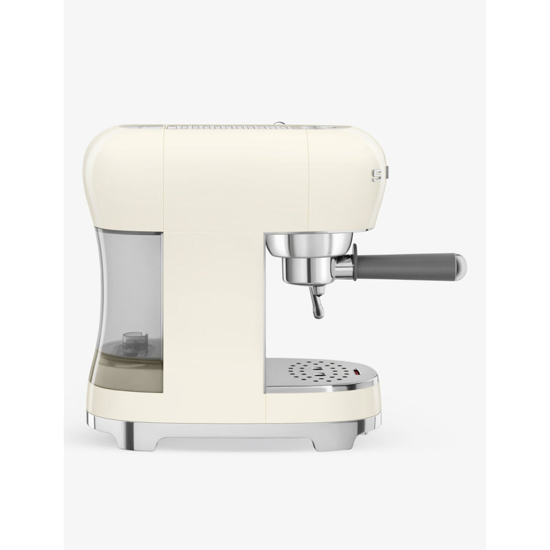 Smeg stainless steel espresso machine with steam wand (British brand)