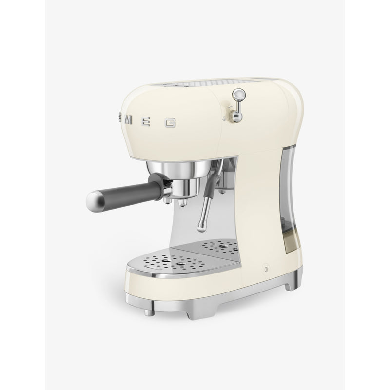 Smeg stainless steel espresso machine with steam wand (British brand)