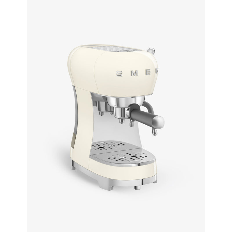 Stainless-steel espresso machine with steam wand - BLACK