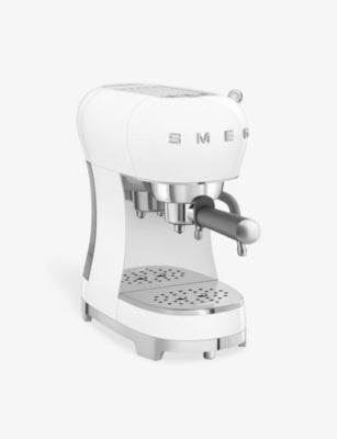 Smeg stainless steel espresso machine with steam wand (British brand)
